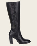 Cuadra Black Deer Zipper Round Toe Boots FC887
