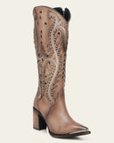 Cuadra Satro Arena Studs & Embroidery Tall Boots CU763