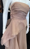ALISSA LIGTH BROWN DRESS TWO PIECE