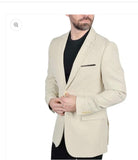 Men’s Modern Fit Stretch Blazer Beige