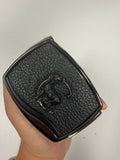 Men's Cuadra Black Deer Leather Western Belt with SoloClip BC579