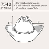 Stetson Skyline 6x Cowboy Felt Hat Chocolate