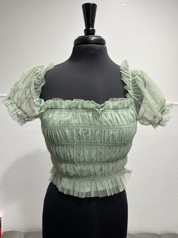 Tatiana Sage Green Top