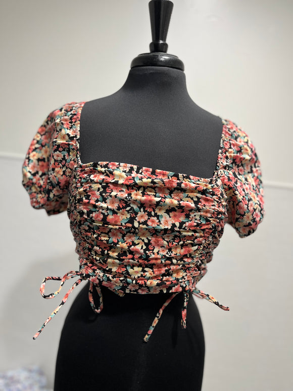 Jocelyn Black Floral Top