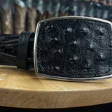 Men’s Ostrich Print Belt