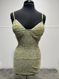 Stacy Sage Green Floral Dress