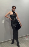 Mirka Vegan Leather Dress