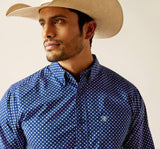 Men’s Ariat Directoire Blue Price Fitted Shirt