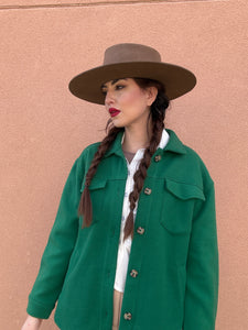 Khiery Green Button Up Jacket