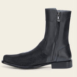 Men Black Stingray Zipper Round Toe FF211