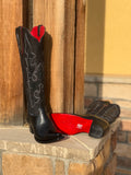 Rock’Em Makayla Tall Red Bottom Snip Toe Cowgirl Boots