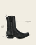 Cuadra Ostrich Leg Boot Black CC299