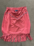 Minnie Rust Faux Suede Skirt