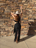 Mimi Fringe Dress Black