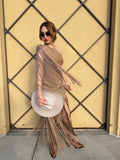 Mimi Fringe Dress Champagne