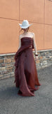 ALISSA BROWN DRESS TWO PIECE