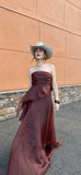 ALISSA BROWN DRESS TWO PIECE