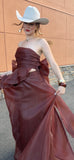 ALISSA BROWN DRESS TWO PIECE