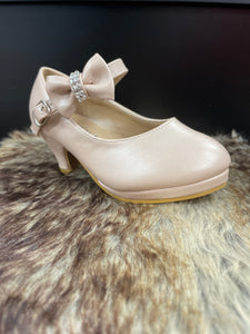 Natalia Beige Shiny Girl Shoes