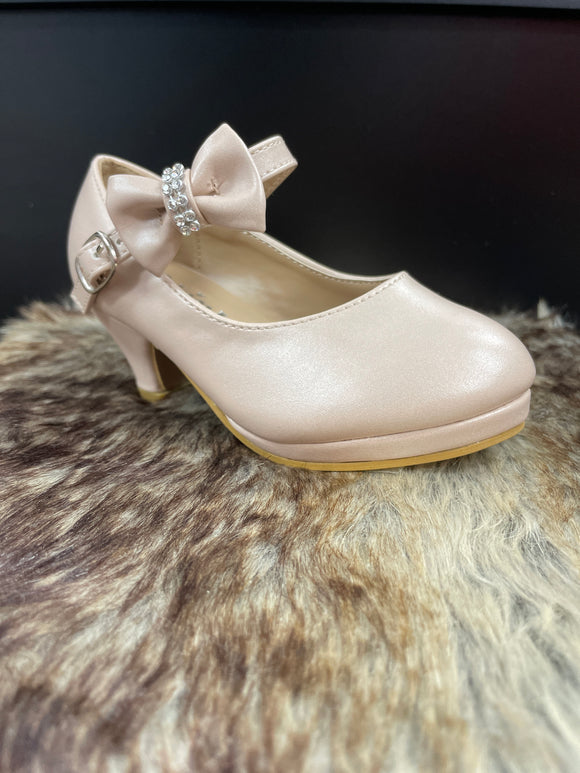 Natalia Beige Shiny Girl Shoes Moreno's Wear Natalia Beige Shiny Girl Shoes Moreno's Wear