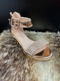 Kataleena Rose Gold Girls Shoes