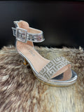 Kataleena Silver Girls Shoes