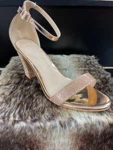 Rose gold sale bling heels