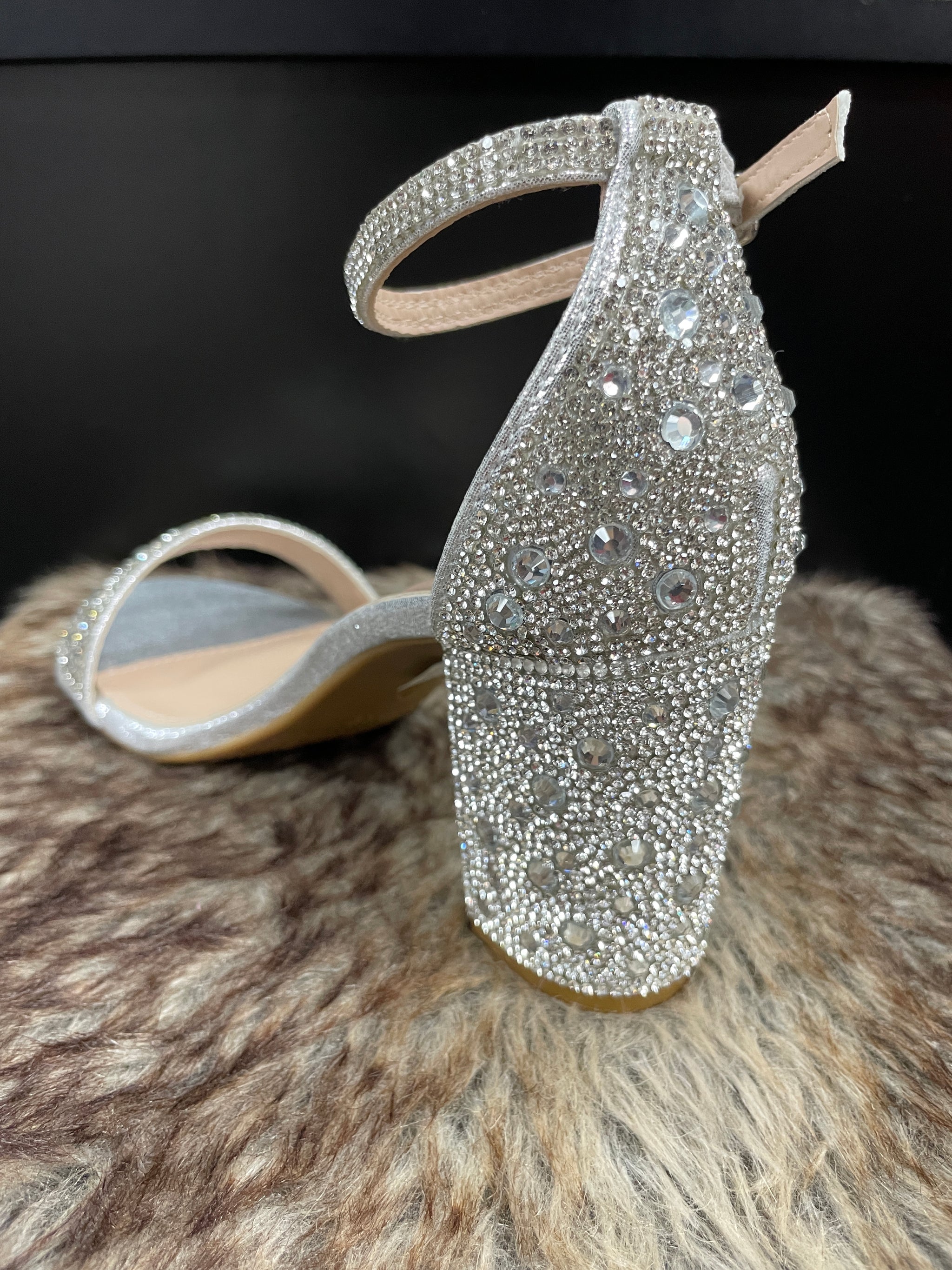 dress silver shoes rhinestones SILVER SHOES sweetheart neckline detail