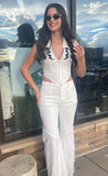 Flora Top White