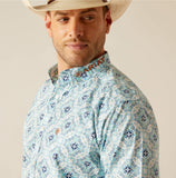 Men’s Ariat Team Emmett White Classic Fit Shirt
