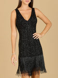 Lara Beaded Fringe Cocktail Dress 29361
