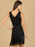 Lara Beaded Fringe Cocktail Dress 29361