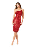 Lara One Shoulder Midi Cocktail Dress 29289