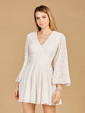 Lara Long Bell Sleeve Sequin Cocktail Dress 51121