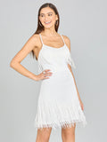 Lara  Spaghetti Strap Fringe Dress 51131