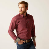 Men’s Ariat Red Macoy Stretch Modern Fit Shirt