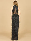 Lara Carrie Fringe Beaded Dress 9973