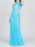 Lara Carrie Fringe Beaded Dress 9973