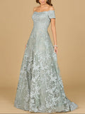 Lara Off Shoulder A-Line Gown 29122