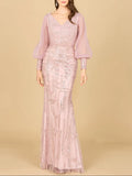 Lara  Long Sleeve with Removable Over Skirt Gown 29158