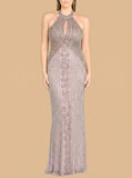 Lara Halter Neck with Keyhole Dress 29600