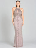 Lara Halter Neck with Keyhole Dress 29600
