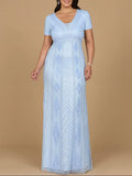 Lara Closed Back, Cap Sleeve Dress 29606