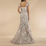 Lara Cap Sleeve Mermaid Gown 29642
