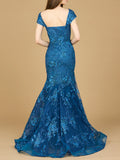 Lara Cap Sleeve Mermaid Gown 29642