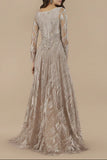 Lara Long Sleeves Beaded Gown 29753