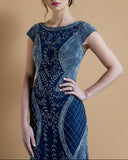 Lara  Cap Sleeve Modestly Covered Dress 33609