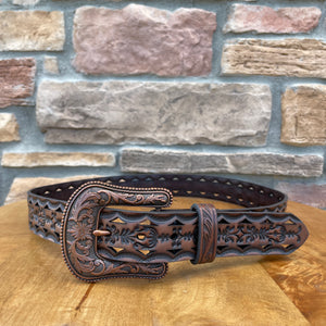 Anna Ariat Brown Western Belt