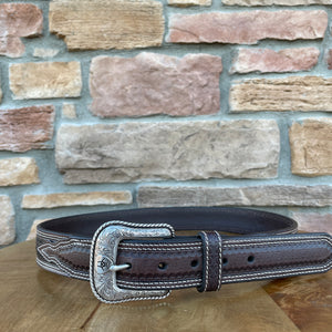 Men’s Ariat Lattice Brown Belt