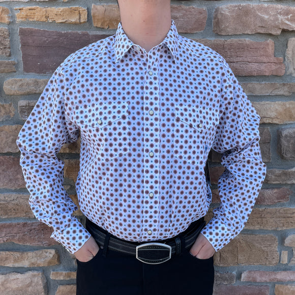 Men’s Ariat White Sheldon Classic Fit Shirt